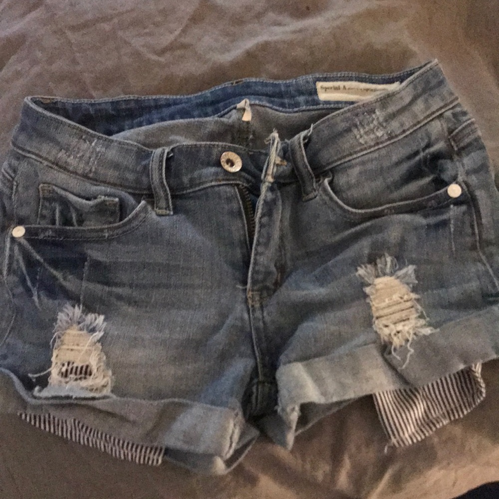Denim shorts